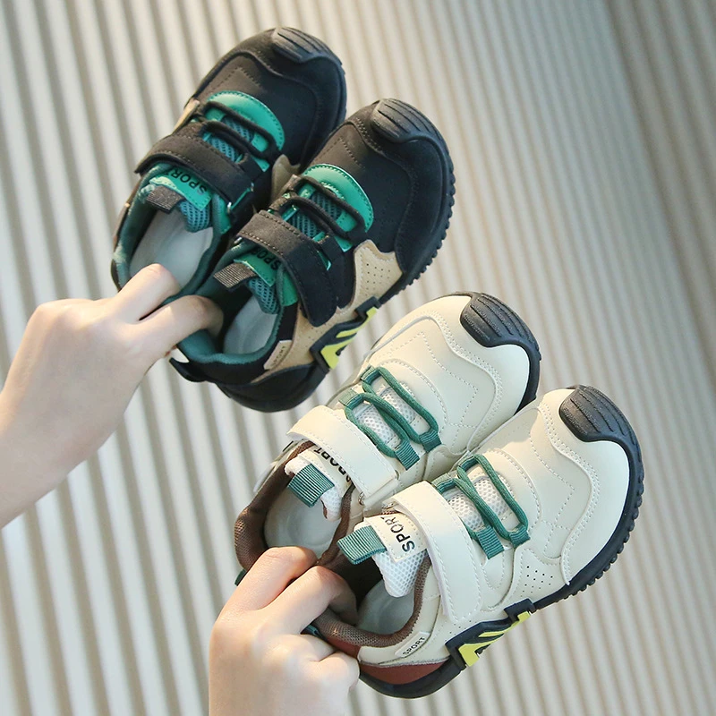 Freizeitschuhe für Kinder, Turnschuhe mit weicher Sohle, rutschfest, atmungsaktiv, leicht, weiße Schuhe für Kleinkinder, bequem, für den Außenbereich, passend zu allen Trends