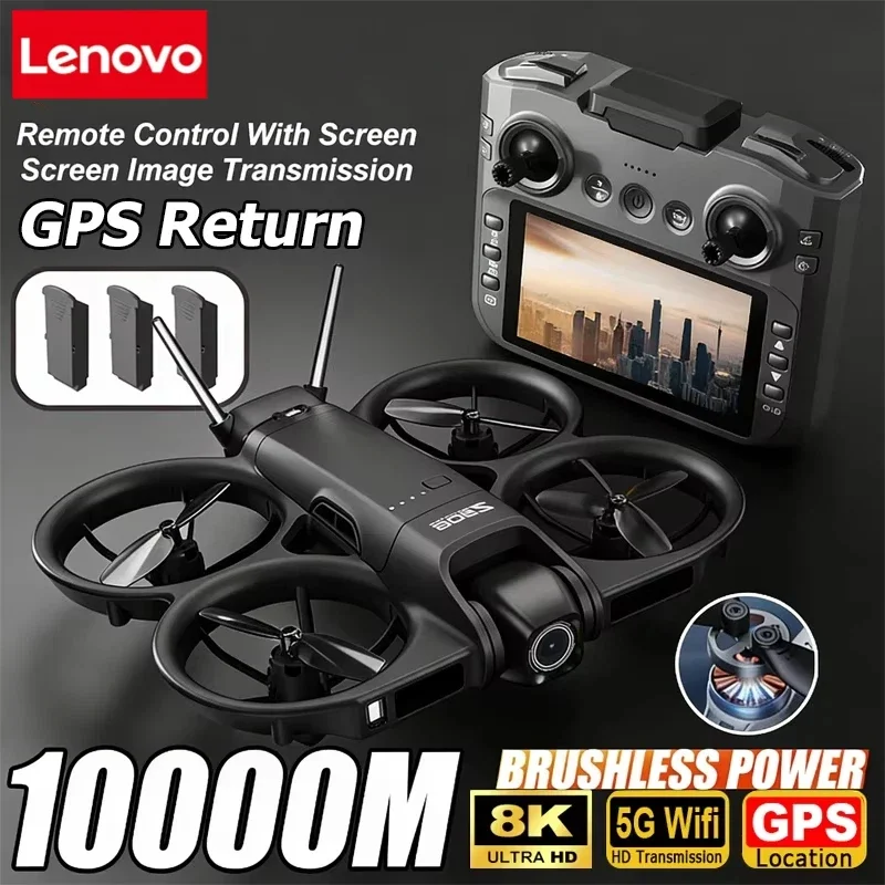 Lenovo Drone 8K Aerial HD Intelligent Avoiding Obstacle with Larger Screen Remote Control Folding Brushless Power GPS Drone 2026 Image
