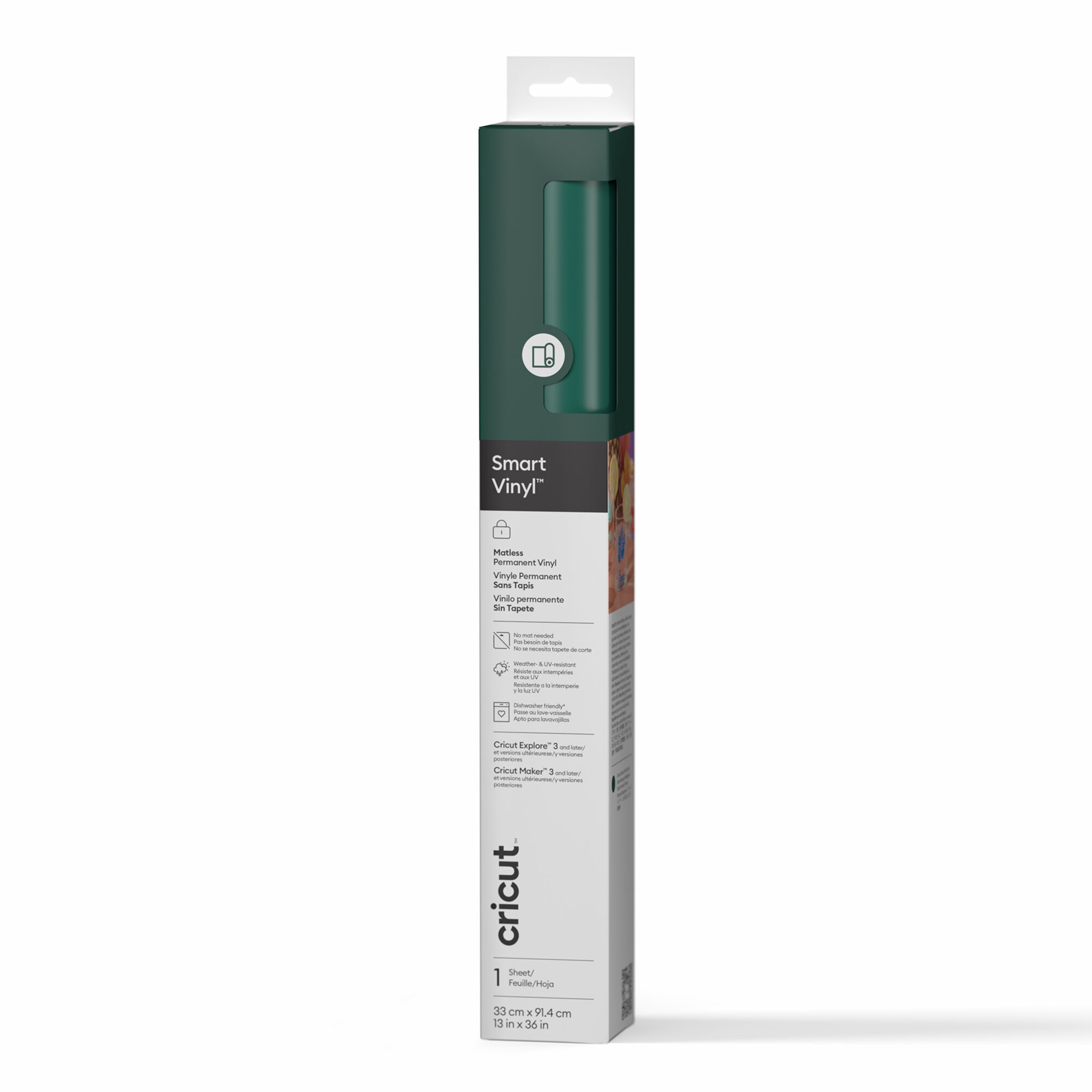 Cricut Smart Vinyl | Permanent | 3 ft | Forest Green