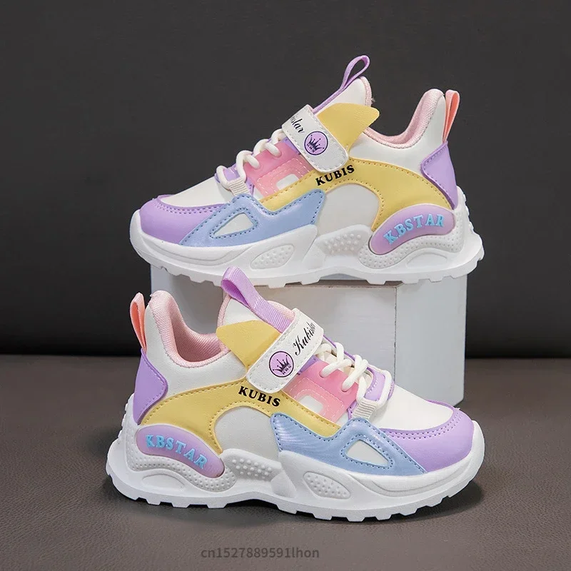 Kinder Frühling Turnschuhe Mädchen Schule Casual Schuhe Outdoor Atmungsaktive Laufschuhe Licht Weiche Tenis Rosa Nicht-slip Kinder Schuhe
