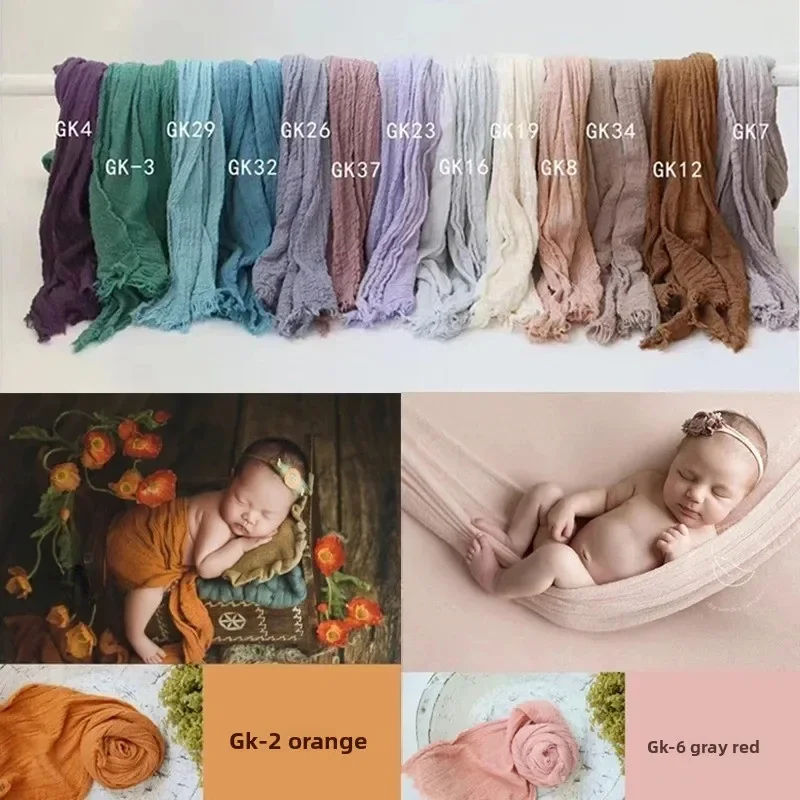 Stretch Baby Wraps Tuch Neugeborenen Foto Requisiten Decke Wrap Baumwolle Weiche Infant Junge Mädchen Fotografie Requisiten Wraps Zubehör Image