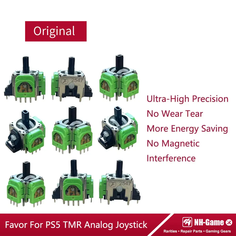 Favor TMR Elektromagnetischer 3D-Analog-Joystick-Sensor Anti-Drift-Stick für PS5, PS4 Controller und Xbox Gamepad Thumbstick