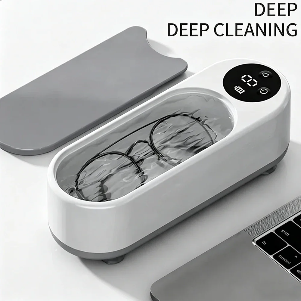 Tragbare Reinigungsmaschine Ultraschallreiniger 450ml Clean Pod Schmuckreinigungsgerät für Ringe Brillen Make-up-Pinsel Haushalt Image
