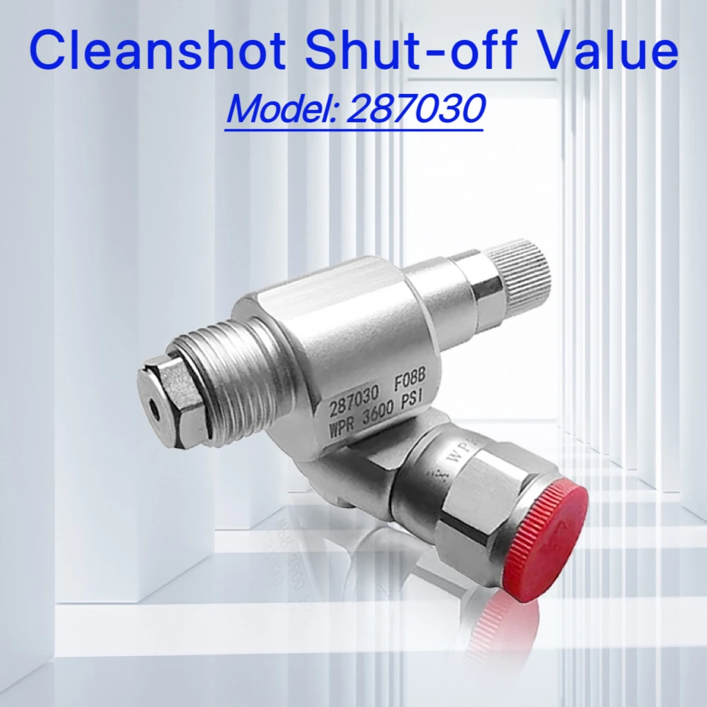 1 Stück 287030 CleanShot Absperrventil-Drehgelenk, Gewindespritzpistolen-Farbspritzgerät-Adapter, Airless-Farbe 7/8 Zoll 180 Grad Ro Image