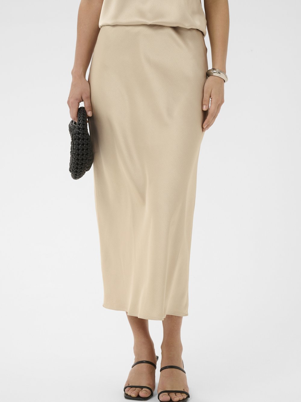 Kaffe Freizeitrock KALOTTE Elastische Taille Damen beige, 38