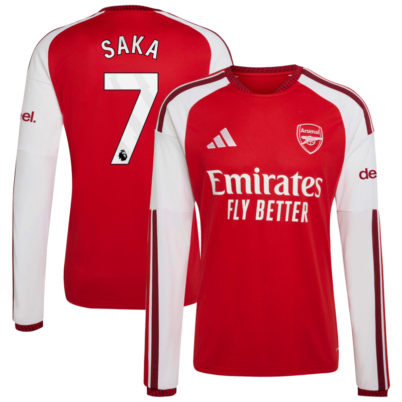 "FC Arsenal 2026-27 adidas Heimtrikot - Langarm mit Aufdruck Saka 7" Image