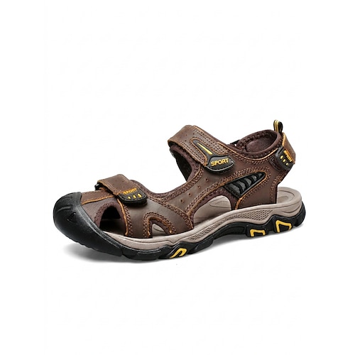 Leichte und bequeme Herren-Wandersandalen für Outdoor-Aktivitäten wie Strandurlaub, Reisen in die Tropen, Küstenabenteuer und Resort-Aktivitäten Image