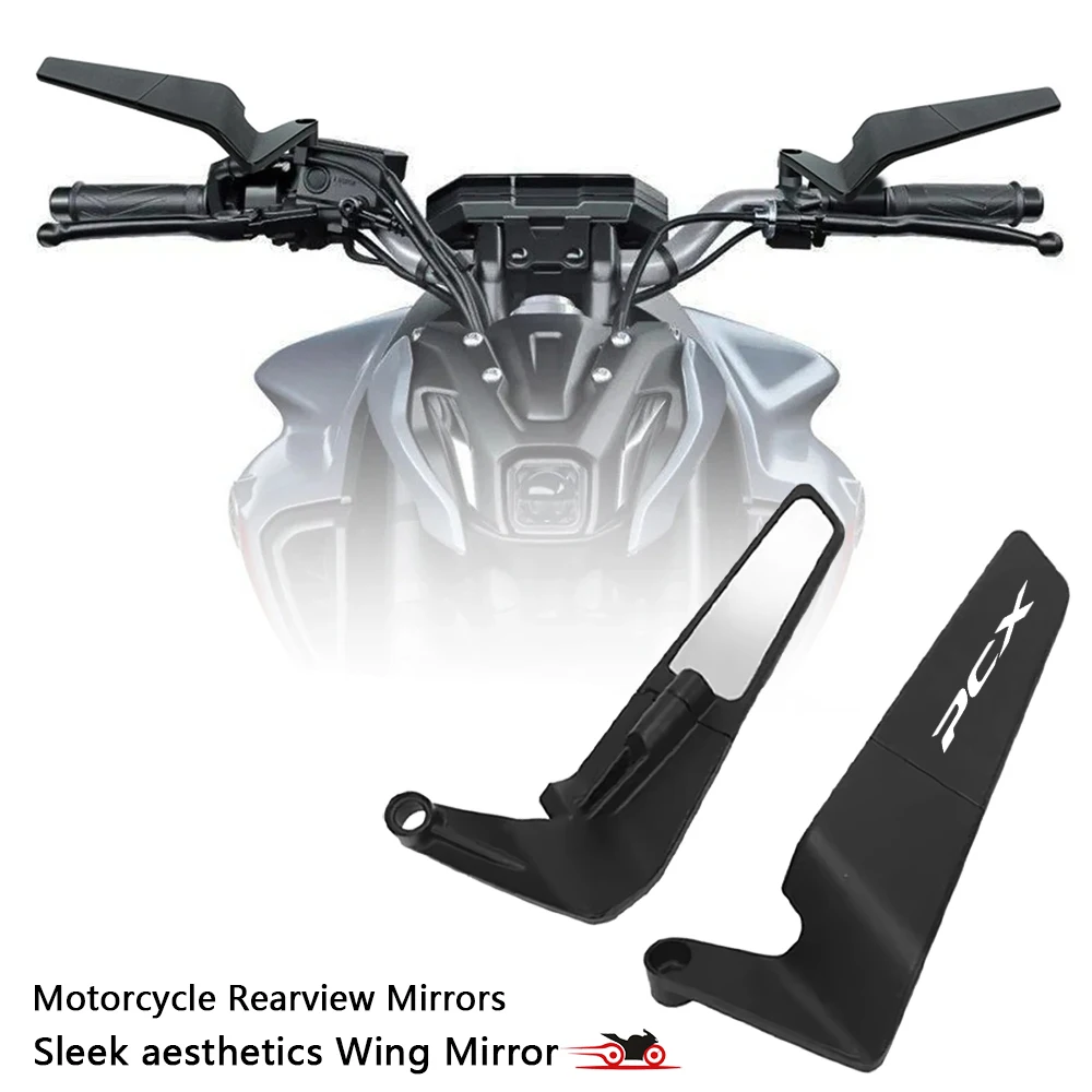 Für HONDA ADV150 PCX125 PCX150 PCX160 PCX 160 150 125 Universeller Motorrad-Spiegel Windflügel Seitenrückspiegel Rückfahrspiegel Image
