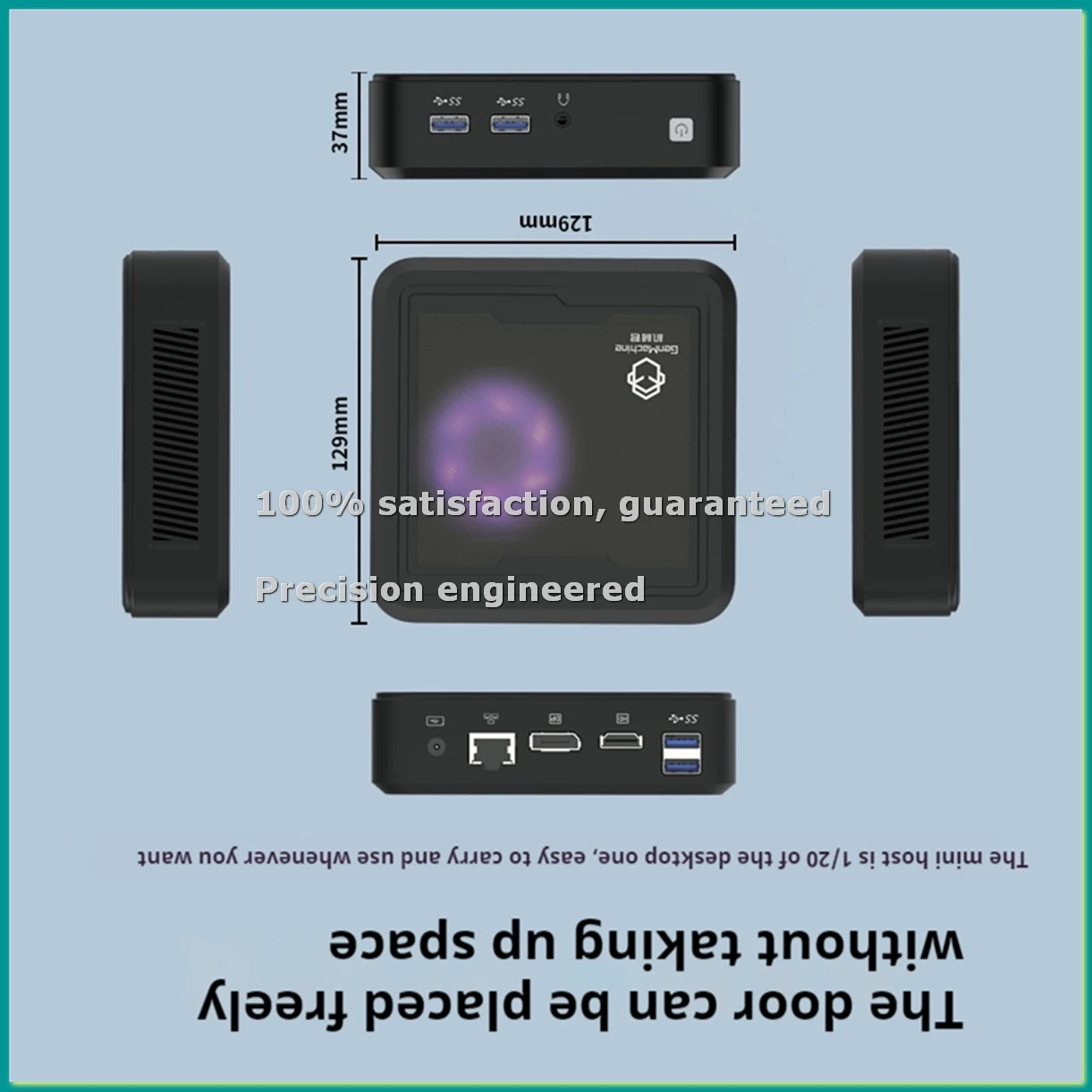 Mini-PC mit AMD Ryzen 5 3550H CPU für 10/11 Ren3000 3550H DDR4 für AMD NUC PC Gamer Computer EU-Stecker-TCES