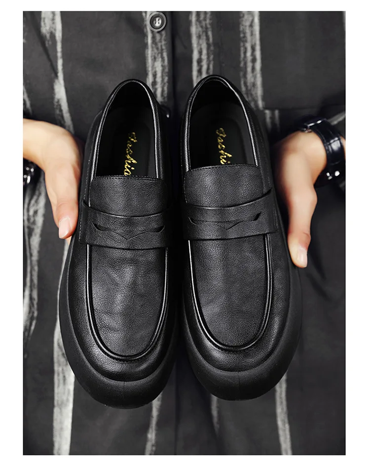 Herren-Slipper, Frühling, Große Größen, Runde Zehenkappe, Herren-Slip-On-Schuhe, Freizeitschuhe, Schlicht, Leichtgewichtig, Slip-On-Schuhe 2026