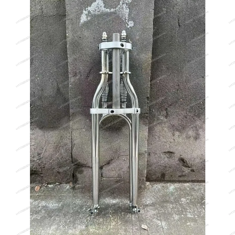 Vordergabel 20/24/26/29 Zoll Fahrrad Low Rider Doppelfeder Klassisches Retro-Fahrrad Scheibenbremsteile Zubehör Komponenten