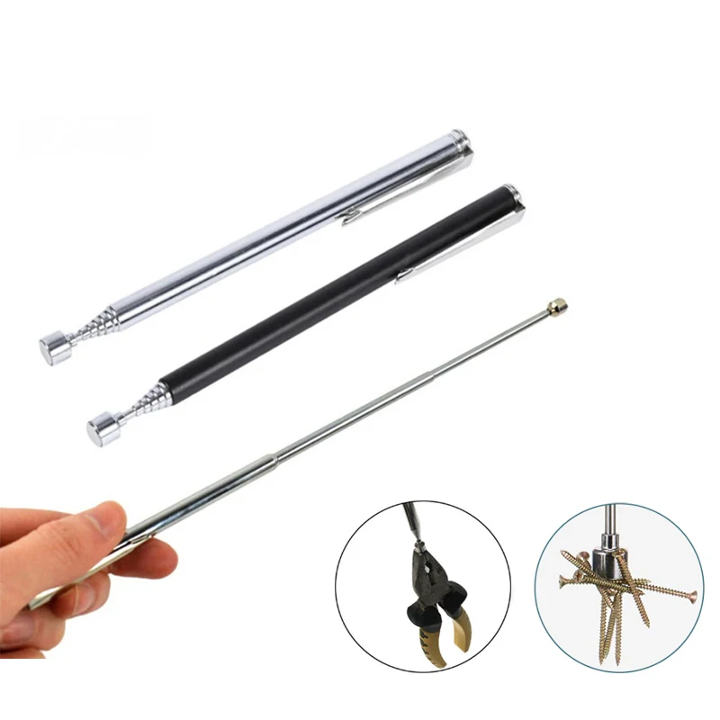Tragbarer Mini-Teleskop-Magnet-Magnetstift, praktisches Werkzeug, Kapazität zum Aufnehmen von Muttern, Bolzen, ausziehbarer Tonabnehmerstab Image