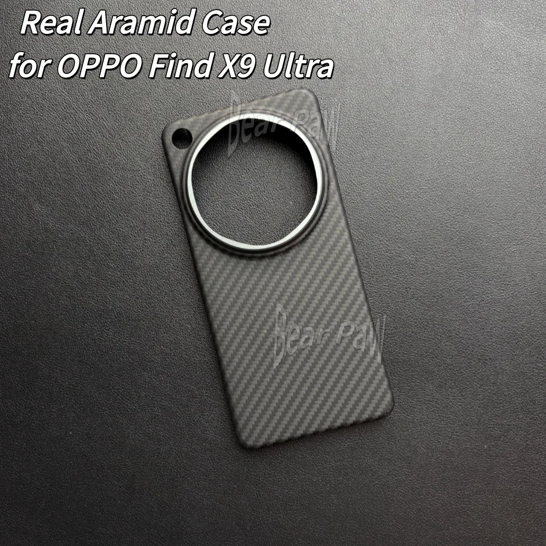 Custodia per OPPO Find X9 Ultra in fibra di carbonio aramidica con MagSafe, cover in carbonio aramidico per OPPO Find X9 Ultra