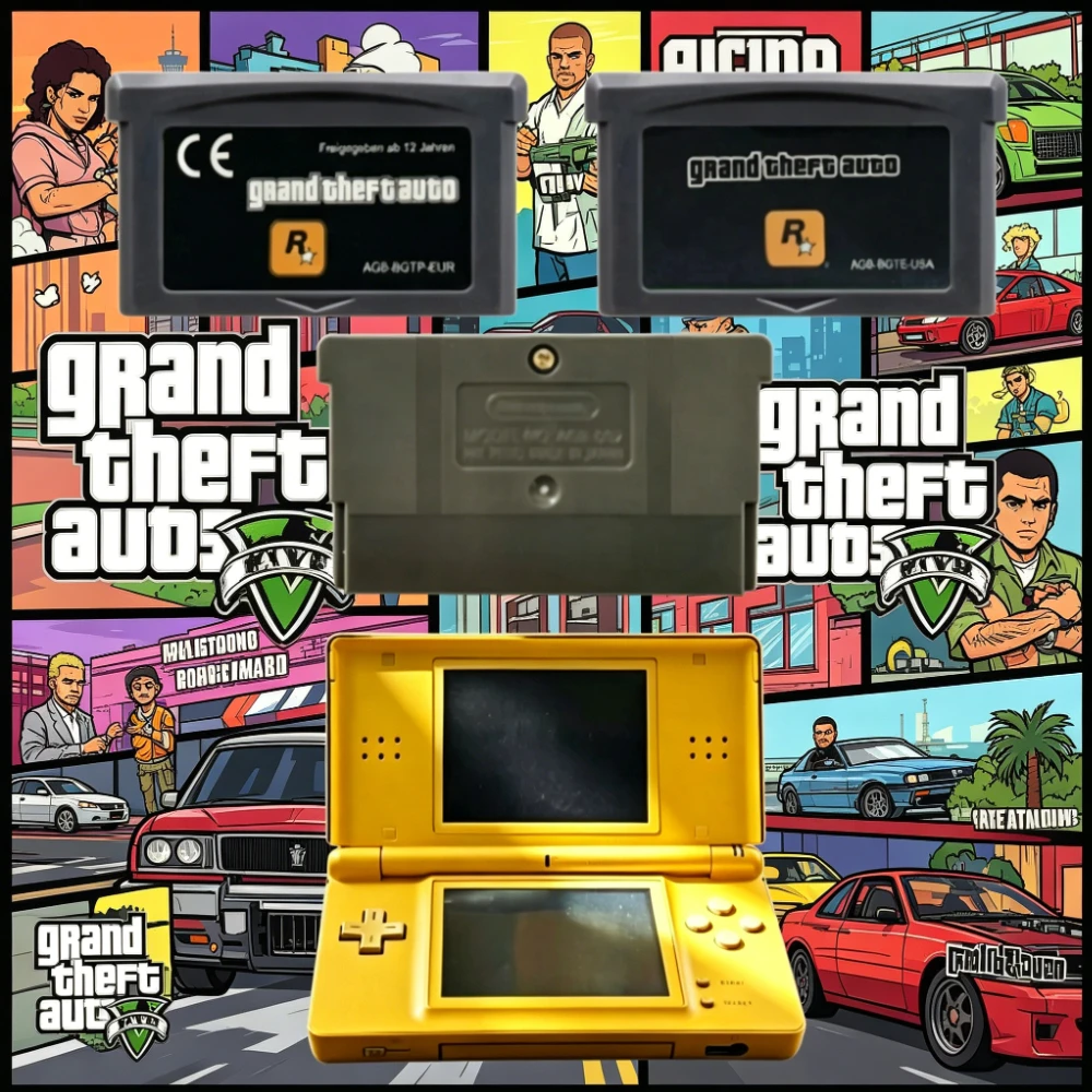 Cartouche de jeu GBA USA/EUR, console de jeu vidéo 32 bits, carte de jeu Grand Theft Auto Advance GBA, jeu vidéo 32 bits
