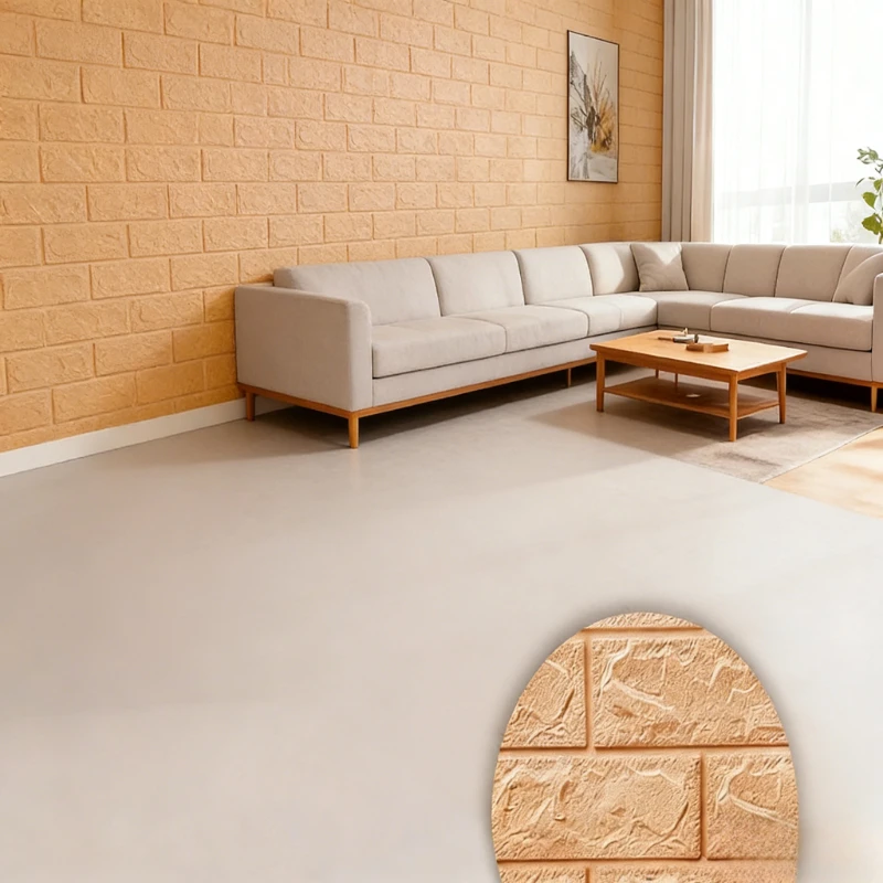 3D Realistische Ziegelstein-Wandaufkleber Selbstklebende Schaumstoff Wasserdichte Wandtattoos für Küche TV-Hintergrund Heimdekoration Tapeten