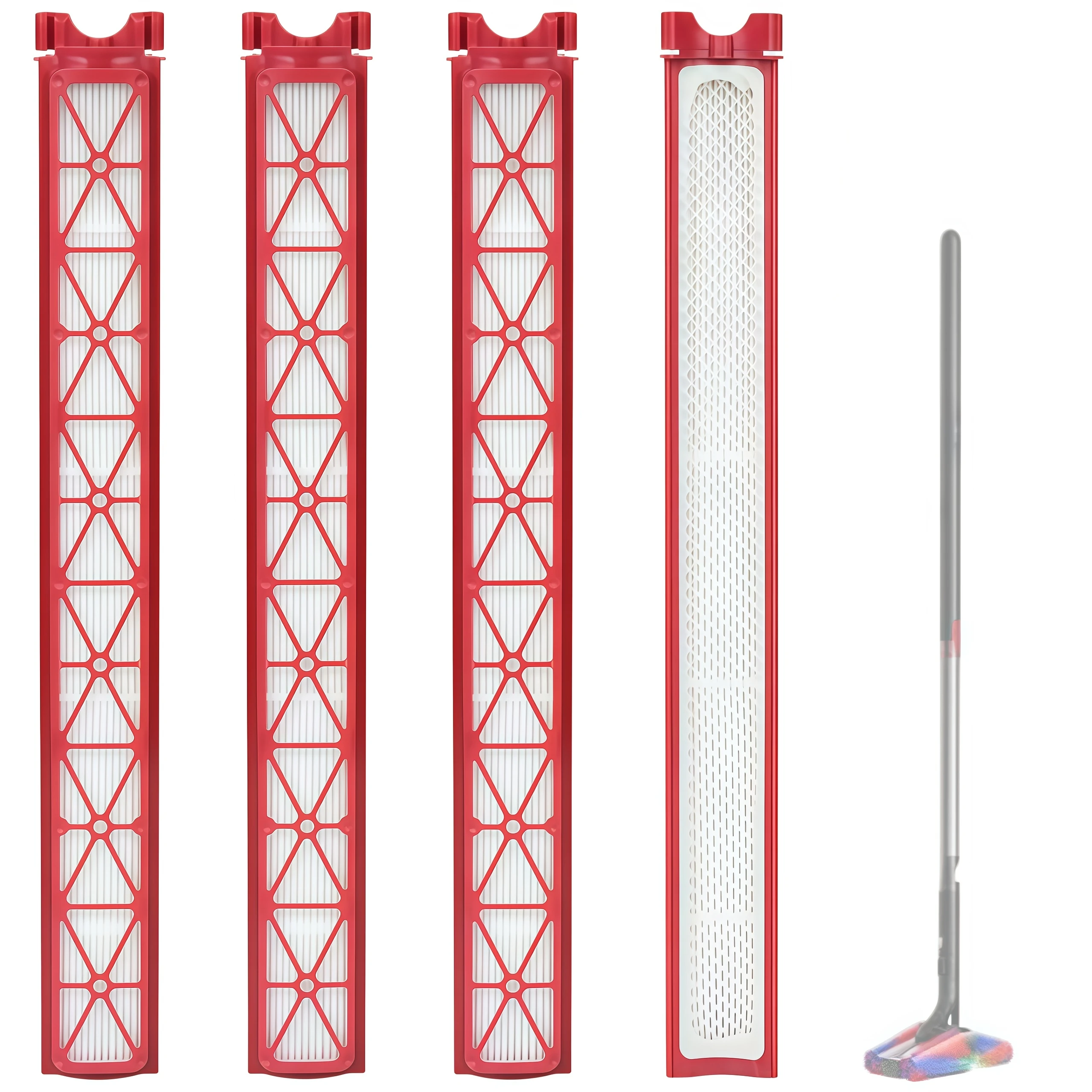 4er-Pack Filterersatzteile, kompatibel mit Dyson PencilVac Fluffycones Kabelloser Staubsauger PencilvacFluffycones SV50FC AM Image