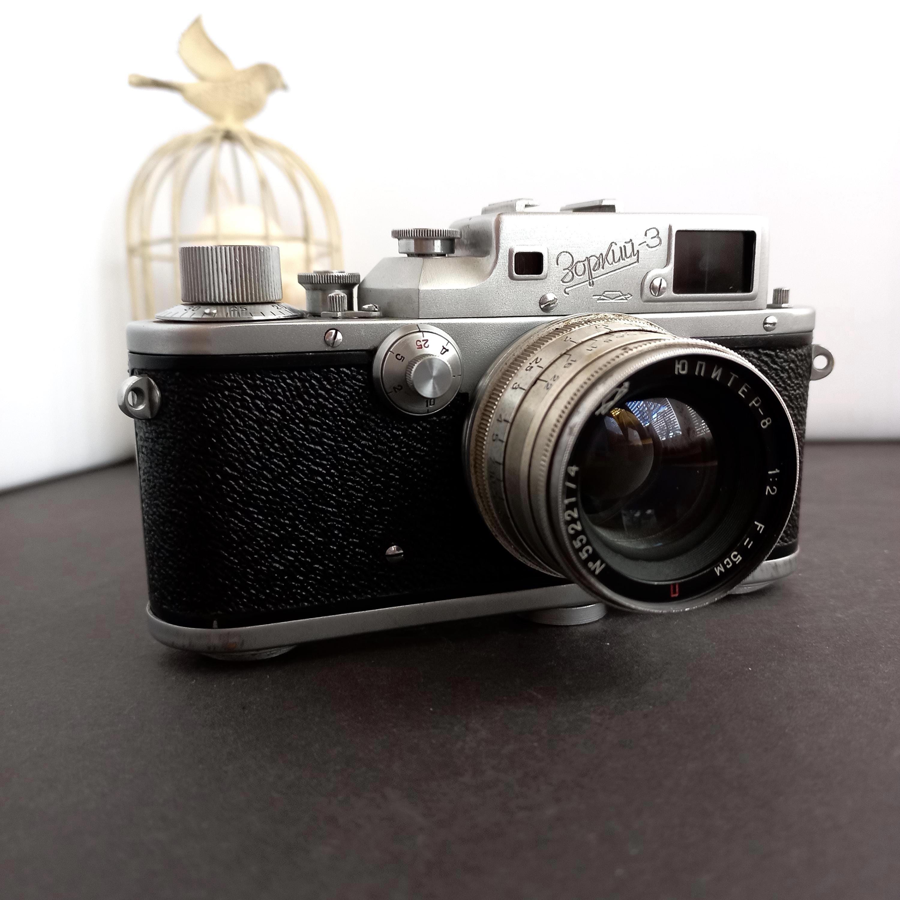 Fotocamera a pellicola 35 mm Zorki 3 Jupiter 8 M39 Fotocamera vintage Fotocamera retrò Fotocamera testata regali fotocamera da collezione Fotocamera a