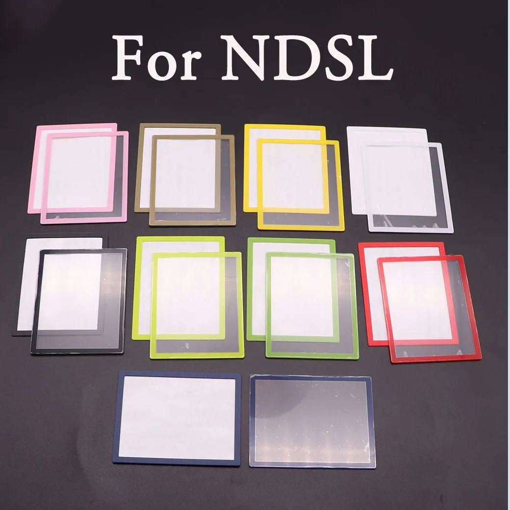 1 paar/2Pcs 9 farbe Oberen LCD Bildschirm Len Kunststoff Abdeckung + Unteren Rahmen Ersatz Für Nintend DS Lite für NDSL Spielkonsole Image