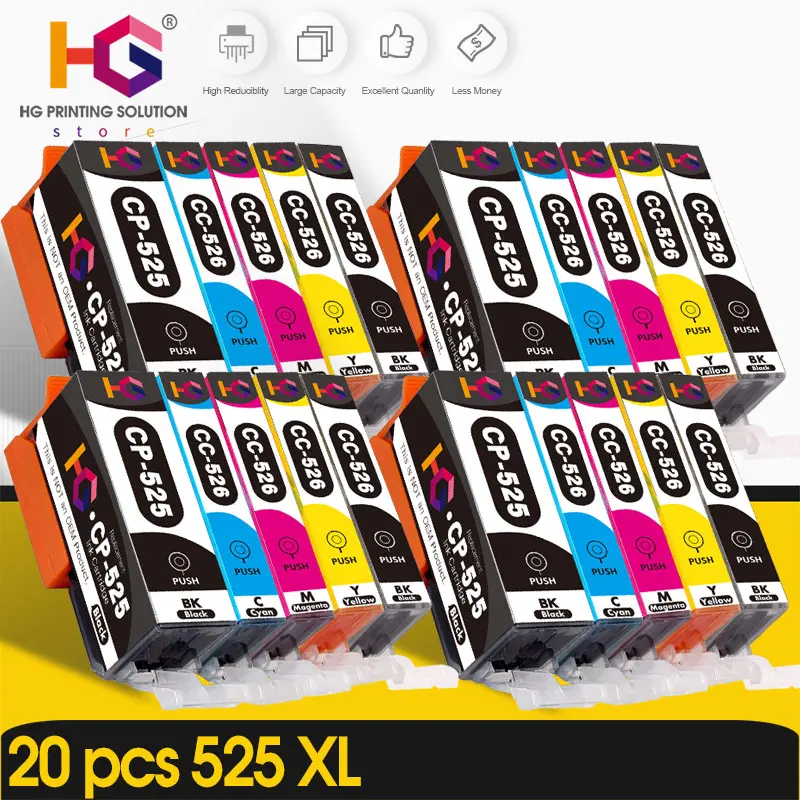 PGI525 XL Für Canon PGI 525 CLI 526 Tinte Patrone Für Canon PIXMA IP 4850 IP4950 IX6550 MG5150 MG5250 MG5350 pgi-525 cli-526 Image