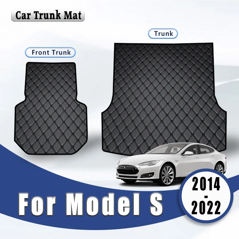 Kofferraummatten für Tesla Model S 2022 2021 2020 2019 2018 2017 2016 2014 2015 Fahrzeuge Cargo-Liner Teppiche Innenzubehör Image