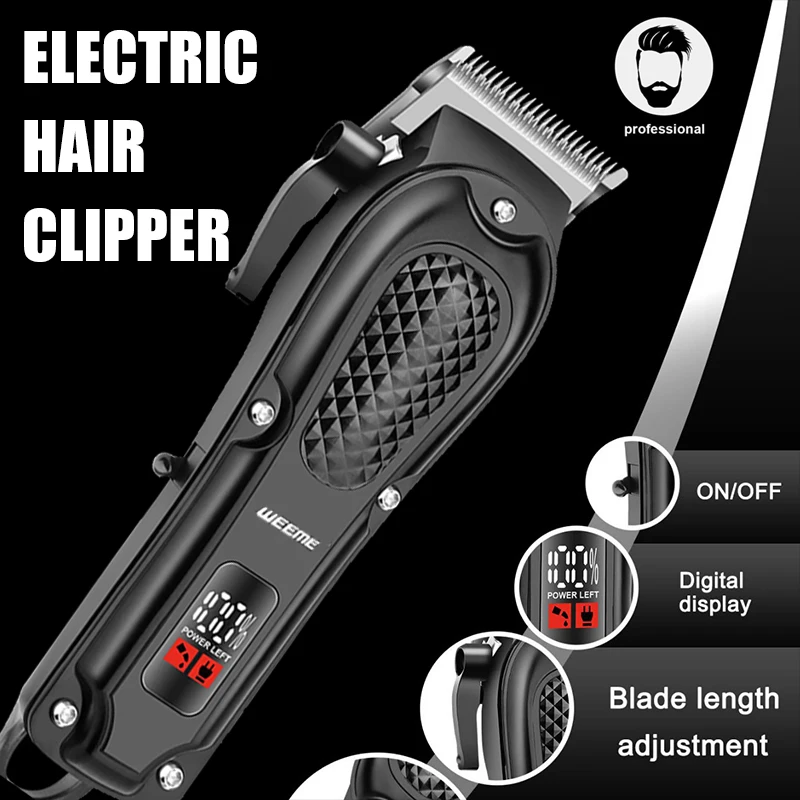 Haarschneidemaschine, kabellos, elektrische Haarschneidemaschine, tragbarer Rasierer, Friseur, USB, schnelles Aufladen, Haarschneider, Geschenk für den Freund Image