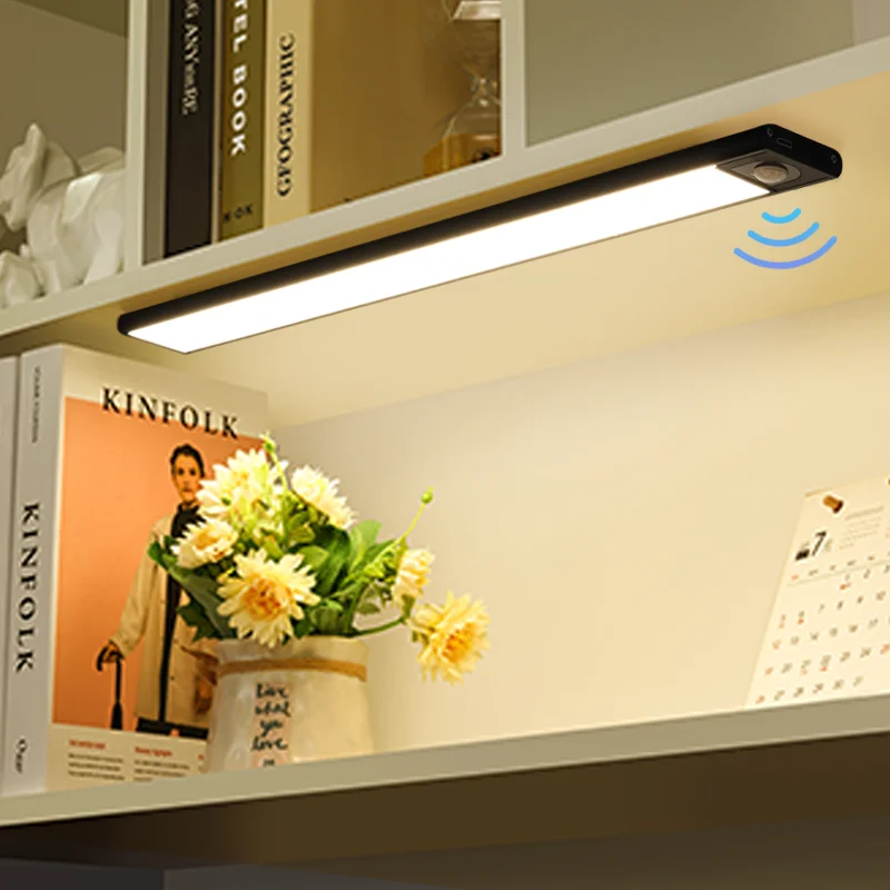 LED-Balkenlicht, Bewegungsmelder, USB wiederaufladbar, LED-Schrankbeleuchtung für Küche, Kleiderschrank, Schrankbeleuchtung, 30 cm/40 cm/50 cm Nachtlicht