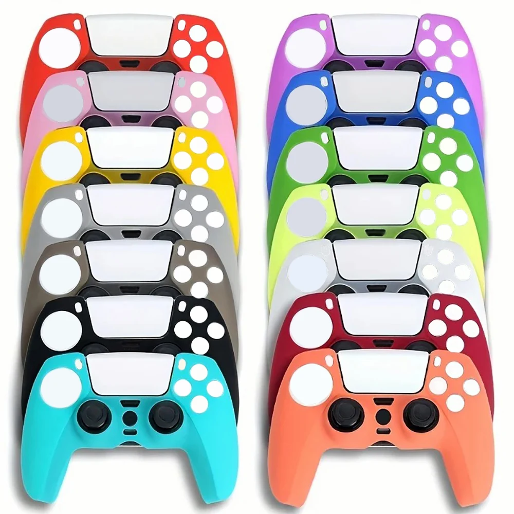 PS5 Controller Skin Anti-Rutsch-Silikonhülle Schutzhülle Griffhülle staubdicht, geeignet für PS5 Playstation Image