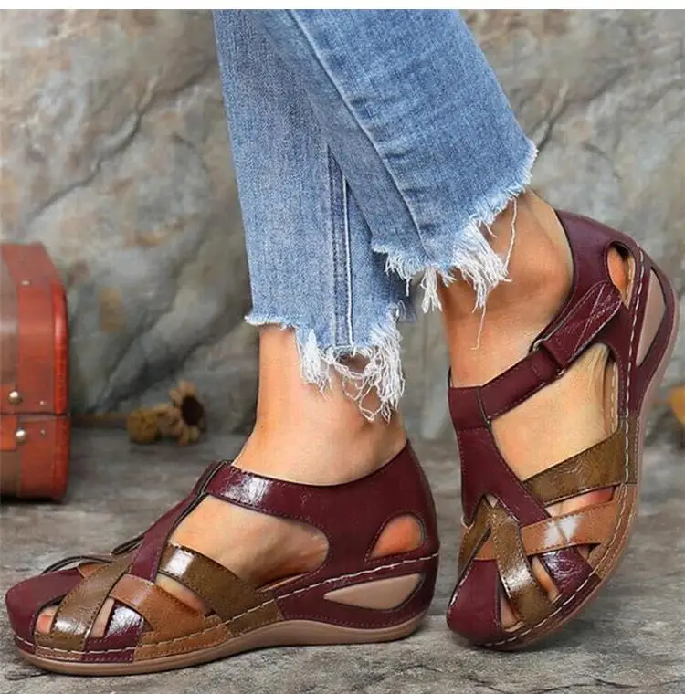 Schuhe Frauen Sandalen Sommer Weiche Frauen Schuh Strand Wanderschuhe Keil Sandalen Damen Party Frauen Sandale Weibliche Schuhe