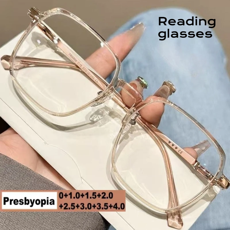 +1,0 bis +4,0 Lesebrille Anti-Strahlungs-Brille Metall-Brille Brillen für Damen Herren Anti-Blaulicht-Brille Image