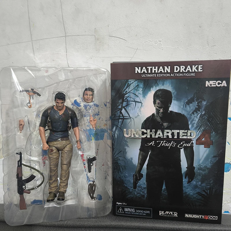 NECA Uncharted 4 A Thief's End NATHAN DRAKE Actionfigur Modellspielzeug Sammlerpuppe Kreatives Geschenk für Kinder Image