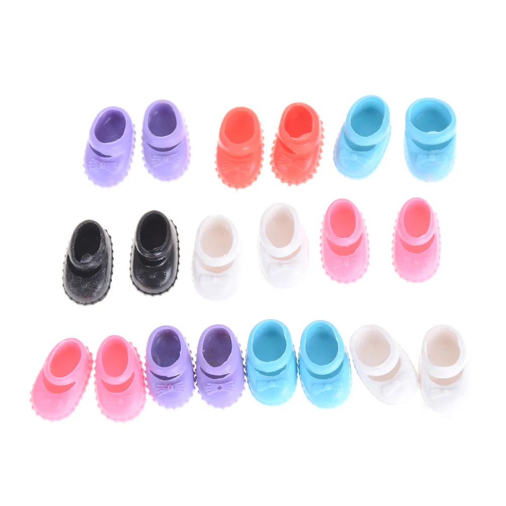 5 Paar Kelly Doll Confused Puppenschuhe Kinder Geschenk Spielzeug 12 cm Puppenschuhe Zubehör Bestes Geschenk für Mädchen