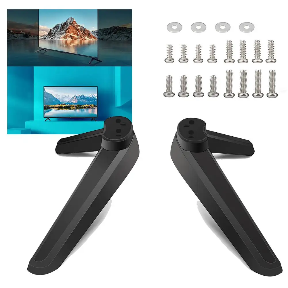 1set TV-Ständer Beine Für 28 32 40 43 49 50 55 65 Zoll TV-Ständer Mit Schrauben TV-Halterungen Universal TV-Ständer Basis Halter