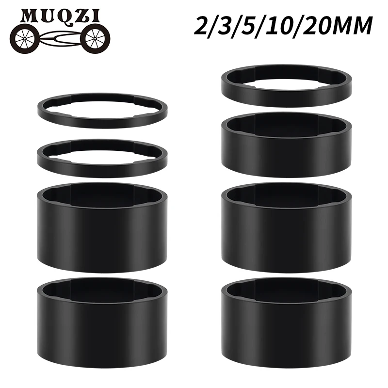 MUQZI Aluminium-Headset-Abstandshalter 2 3 5 10 20mm Fahrrad 28,6mm Gabelrohr-Abstandshalter Fahrrad-Vorbau-Unterlegscheibe Image
