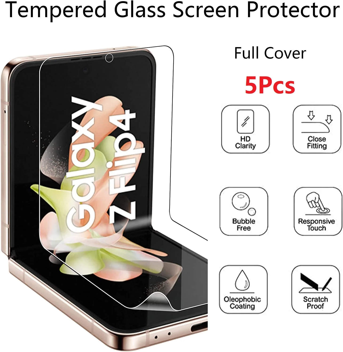5 Stück beste Hydrogelfolie für Samsung Galaxy Z Flip 5 4 3 Flip Flip5 Flip4 Soft Screen Protector Image