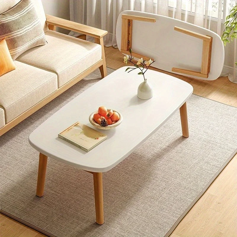 Klapptisch, kleine Wohnung, Wohnzimmer, Wohnung, einfacher Klapptisch, Balkon, Schlafzimmer, Mietzimmer, Massivholz, einfacher Tisch Image