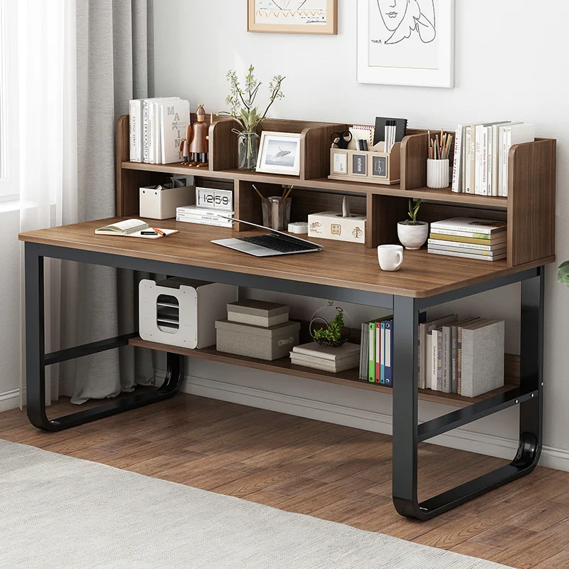 Minimalistischer Schreibtisch Büro-Computertisch mit Stauraum Einfacher Desktop-Computertisch Laptop-Schreibtisch Robuster Tisch