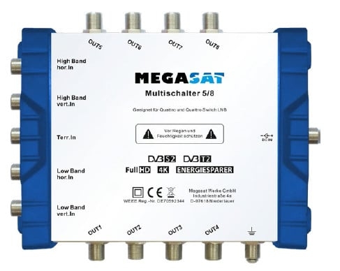 MegaSat Multischalter 5/8 - Hochwertiger Empfang für bis zu Image