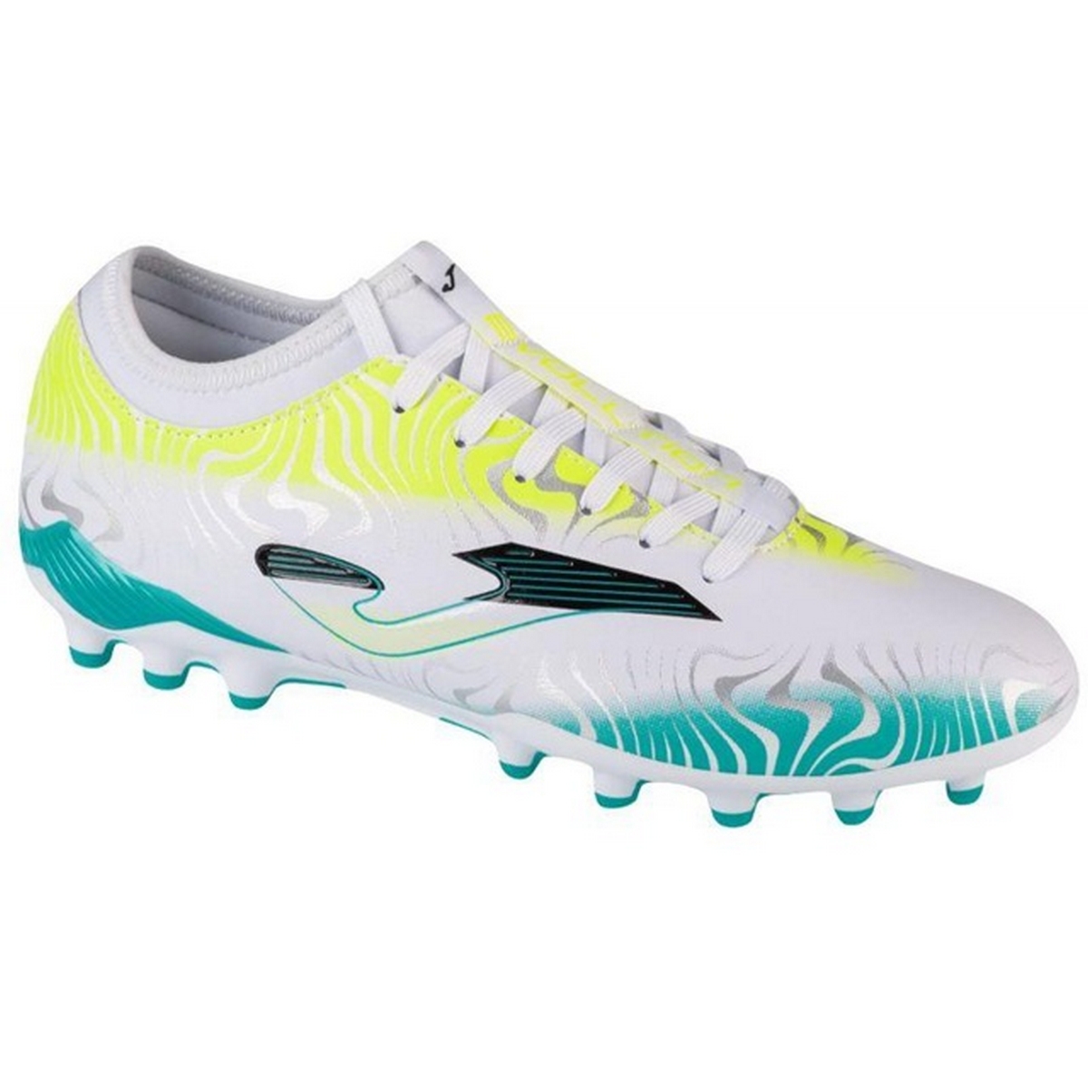 Joma - Herren Künstlicher Boden Fußballschuhe "Evolution" (Weiß/Blau/Gelb)