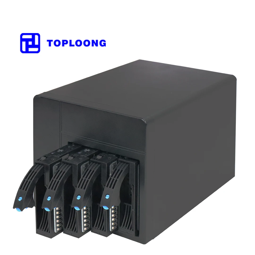 Kundenspezifischer kompletter Nas Home Network Attached Storage Server mit Mini-Itx-Hauptplatine 1u 150 W Flex Psu und 16 g SSD Image