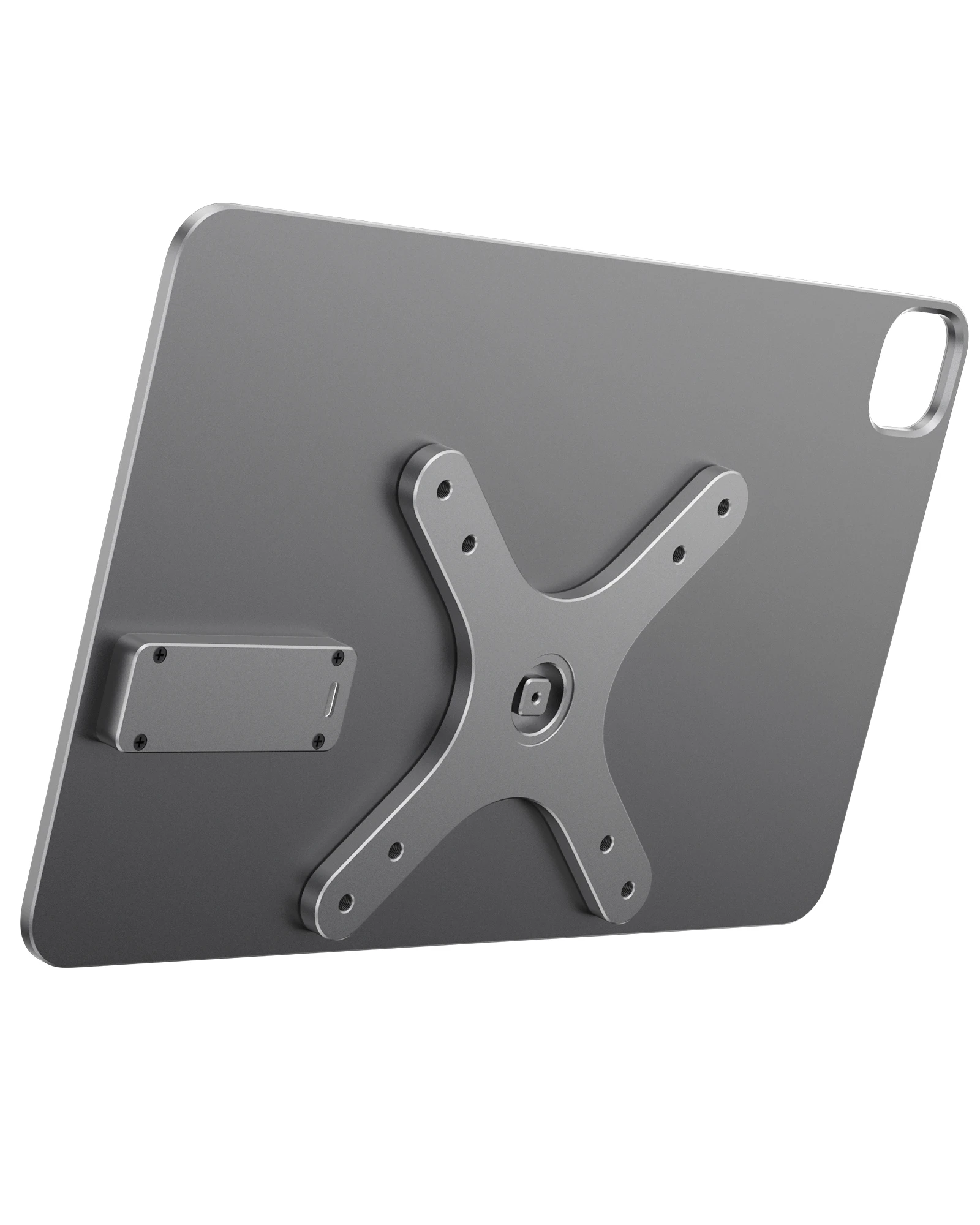 KU XIU Magnetisches kabelloses Ladefeld für iPad Pro 13" 11" M4 nur (2024), VESA-Halterung aus Aluminiumlegierung, 75/100 mm und 17 mm Kugelkopf Image