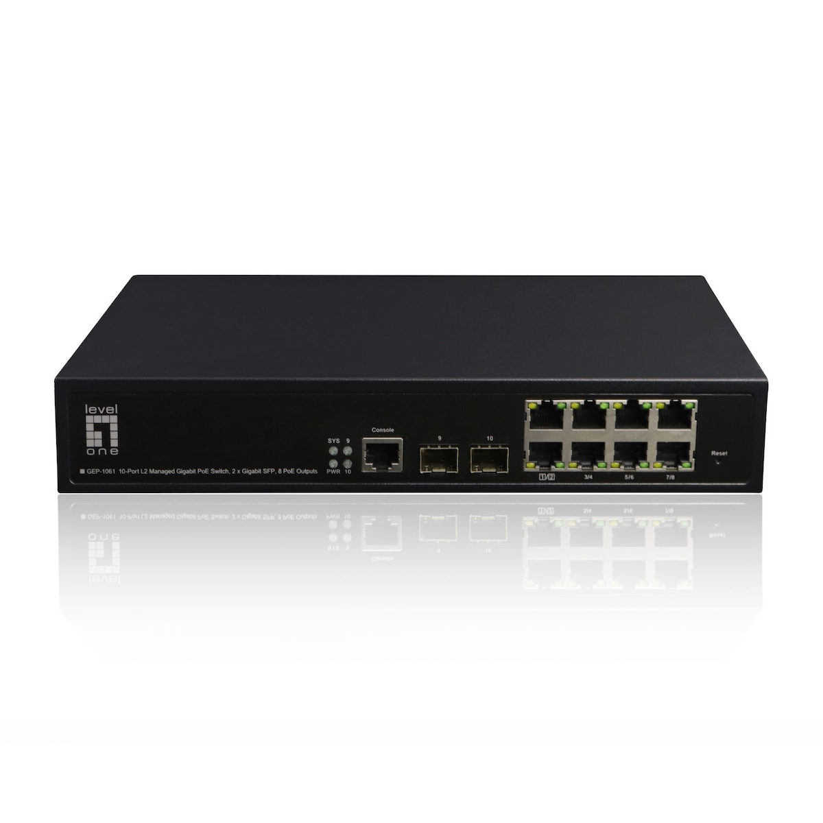 LEVELONE GEP-1061 - Switch - managed - 8 x 10/100/1000 (PoE+) Image