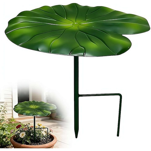 Schattenspender in Form von Seerosenblättern, wasserdichter Mini-Sonnenschutz in Seerosenblattform für Topfpflanzen im Freien, 21 cm großer Sonnenschirm in Form von Seerosenblättern für Image