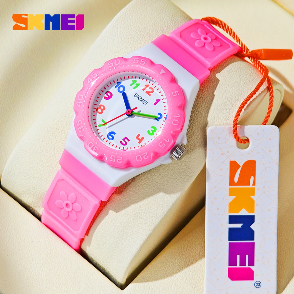 SKMEI Kreative Mode Outdoor Kinder Uhren Sport Wasserdichte Quarzuhr Kinder Armbanduhr Für Jungen Mädchen Relogio Infantil Image