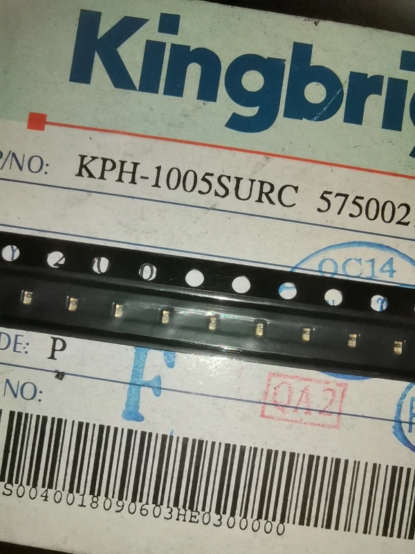 50 Stück/KPH-1005SURC 0402 (1005) rote superhelle SMD-LED-Perlen Image