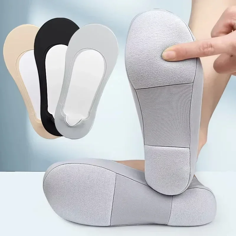 Frauen Boot Socke Plantarfasziitis Schuhe Einlegesohle Socken Nicht Slip Einlegesohlen Für Füße Schock Absorbieren Schuh Sohle Unsichtbare Schuh Pads