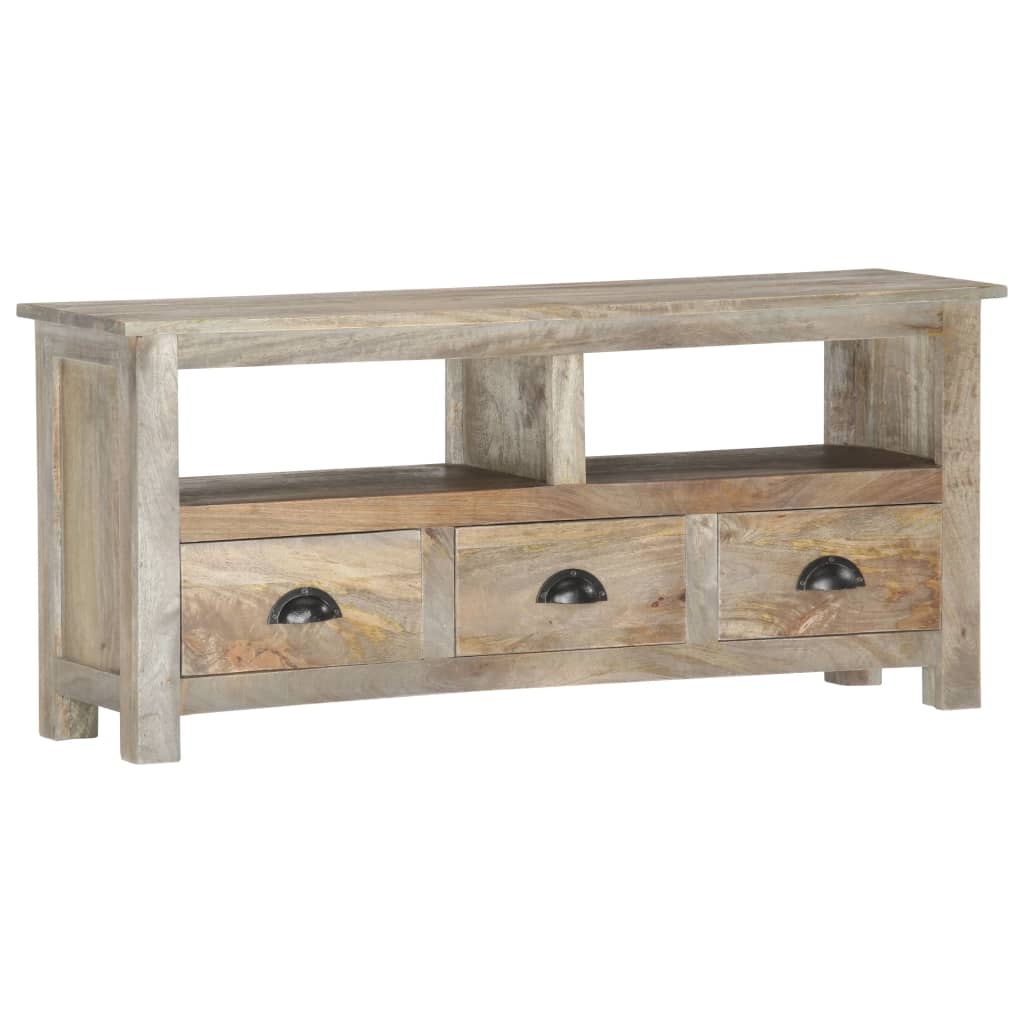 vidaXL TV-Schrank 110x30x50 cm Massivholz Mango Image