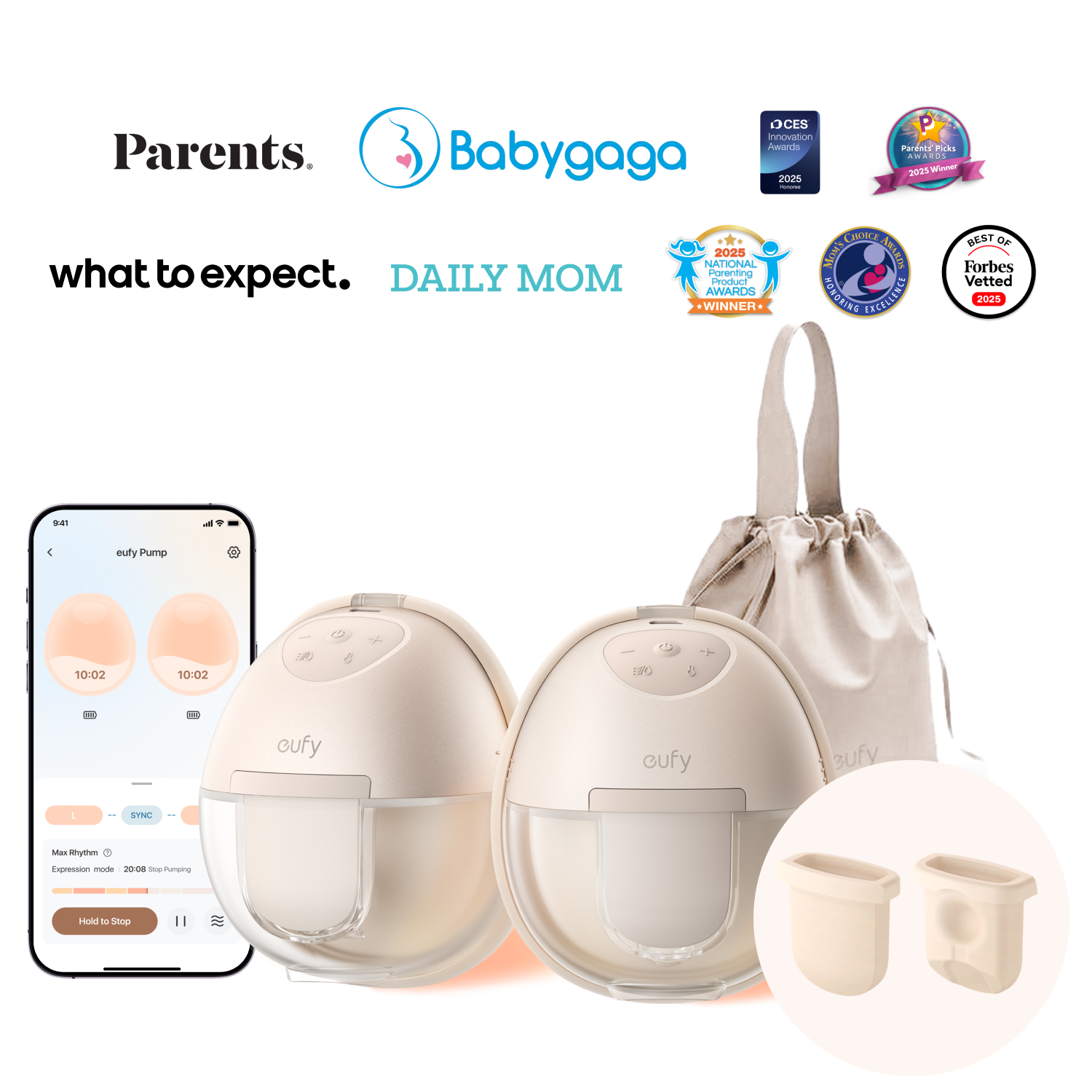 eufy Breast Pump S1 & Diaphragm (2-Pack) eufy Breast Pump S1 & Diaphragm (2-Pack)