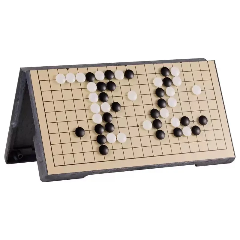 Jeu de société Weiqi, Jeu de Go chinois, Jeu de dames ancien, Ensemble de jeu de Go pliable, Jeu de Go en plastique
