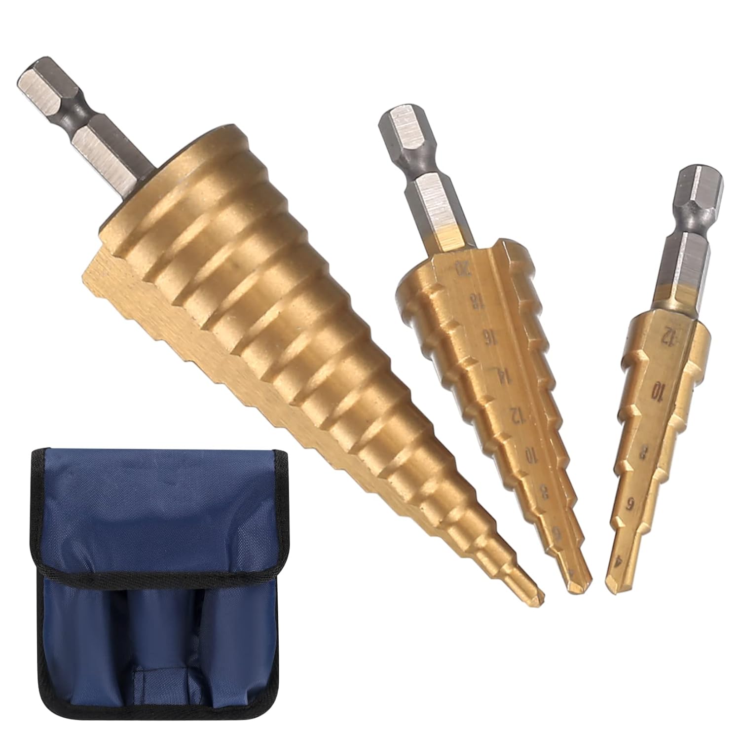 Punte Per Trapano A Gradini, Punte Per Trapano A Gradini Hss Con Punzone Centrale Automatico, Punte Per Trapano A Gradini Triangolari, Punte Per Trapano Coniche Rivestite, Fresa Per Fori Per Metallo,