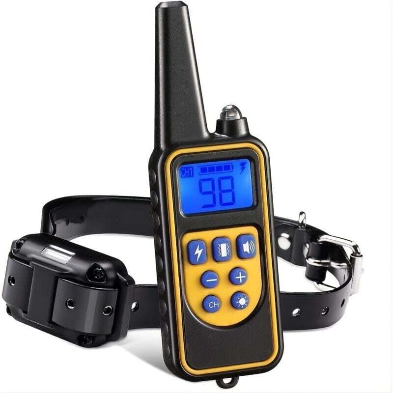 Collare Per Addestramento Cani Ulisem, Collare Elettrico Ricaricabile Per Cani, Collare Per Addestramento Cani Con Vibrazione, Suono, Scossa Statica E Modalità Luce, Impermeabile Ipx67, Adatto A Tutti